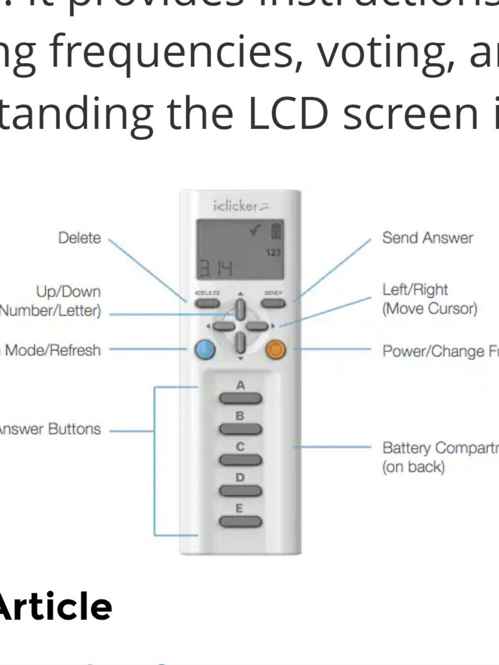 iClicker 2 Remote Control NWOT - Open Box - Picture 5 of 5